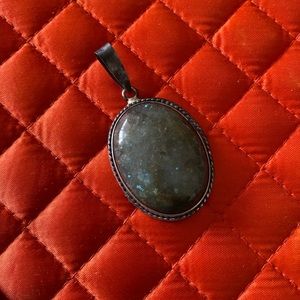 Vintage Silver & Gemstone Pendant